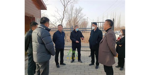 領導調研農村一體化污水處理站項目